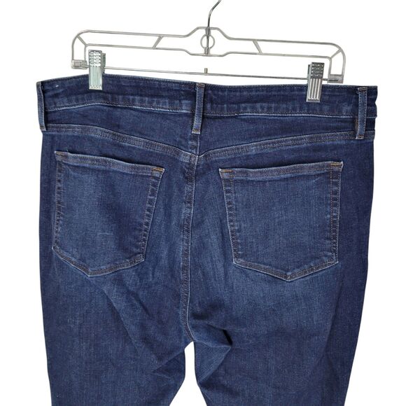 LOFT Womens Size 14 Blue Solid Curvy Skinny Jeans - Picture 4 of 11